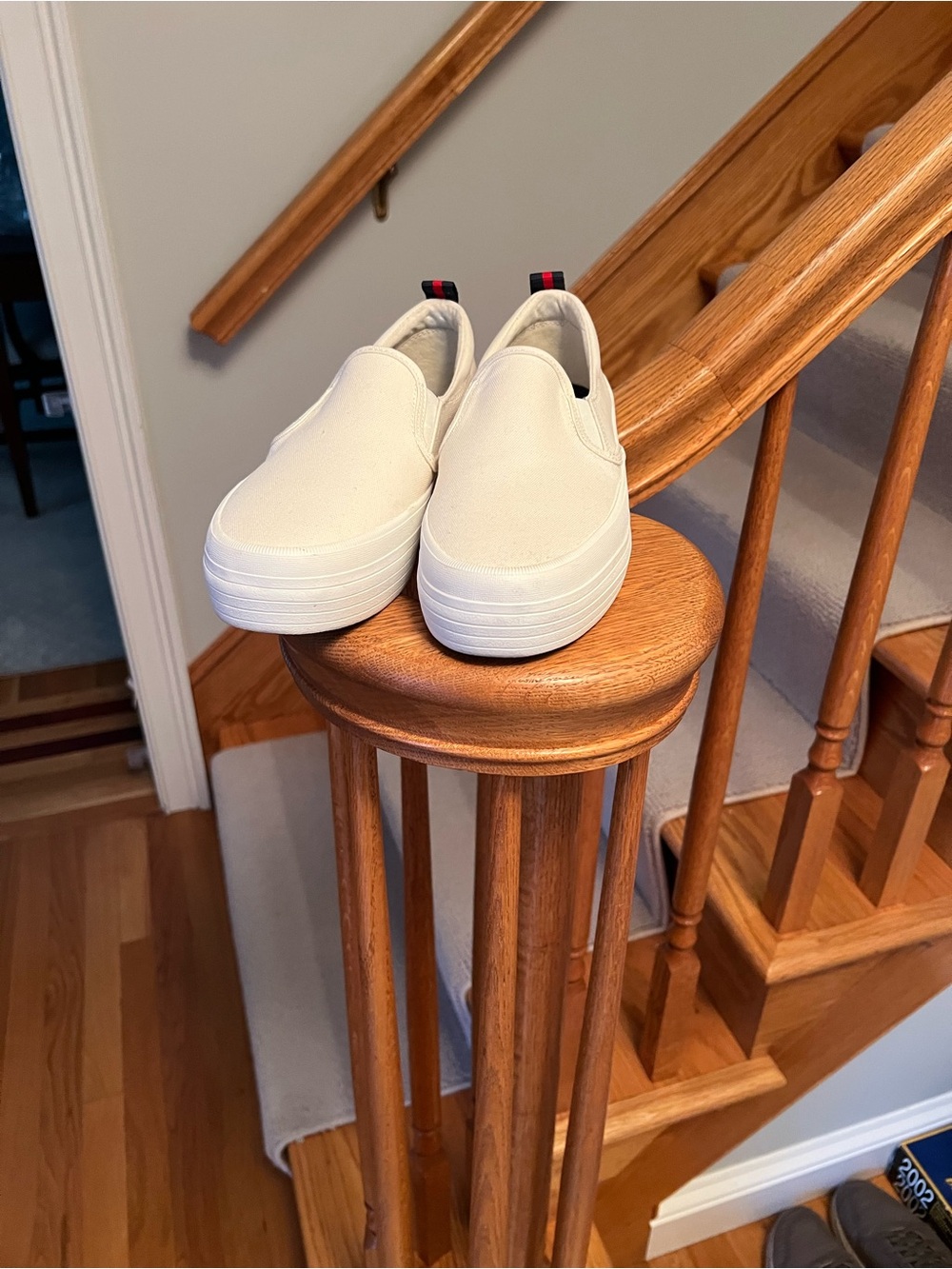 Sperry Women’s Slip-On Sneakers in White Canvas